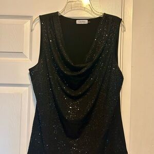 Calvin Klein Black Sleeveless Top
